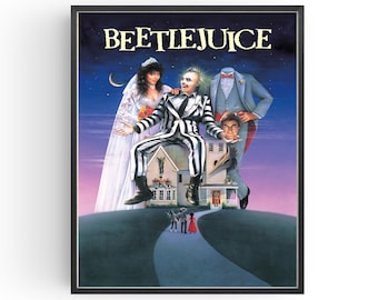 Beetlejuice Movie Poster: Tim Burton Film Art Print