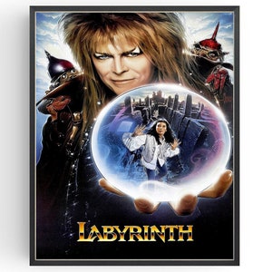 Labyrinth Movie Poster: David Bowie, Classic Film Art