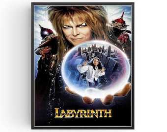 Labyrinth Movie Poster: David Bowie, Classic Film Art