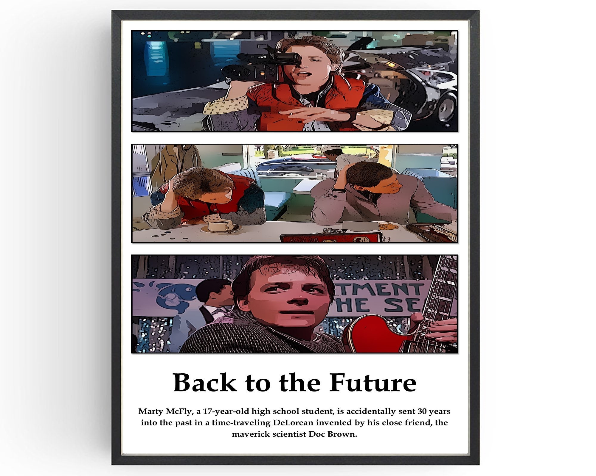 Back to the Future - Michael J Fox - Poster for all rooms