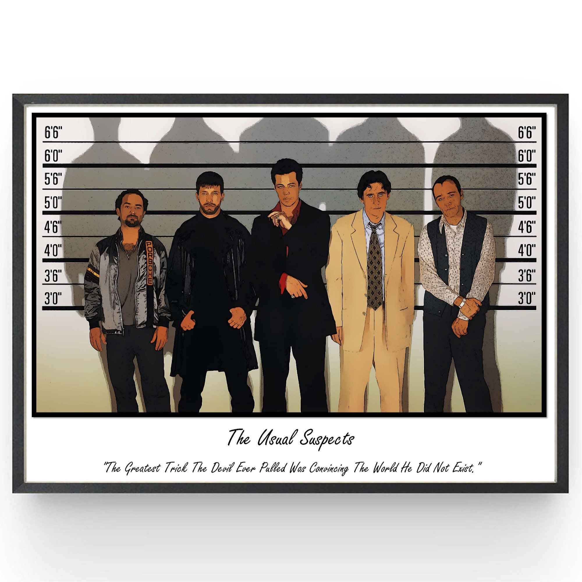 Digital Print Usual Suspects Poster Movie Quote Keyser Soze -  Finland