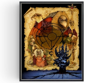 The Dark Crystal Movie Poster: Jim Henson Fantasy Art Print