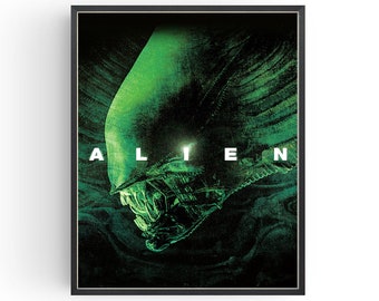 Póster de la película Alien: Impresión artística clásica de película de terror