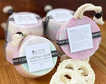Black Fig + Guava Loofah a Soap 90g