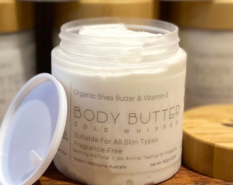 Organic Body Butter - Organic Shea Butter & Vitamin E