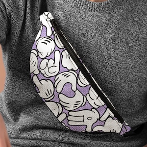 DisneyWorld Fanny Pack Mickey Hands FannyPack, Disney Inspired Fanny Pack, Disneyland Belt Bag, Mickey Purse, Fanny Pack for DisneyWorld