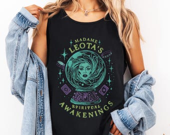 Madame Leota Unisex Tank Top, Disneyland DisneyWorld Vacation Sleeveless Shirt, Haunted Mansion Tank, Ghost Host Tee, Halloween Shirt