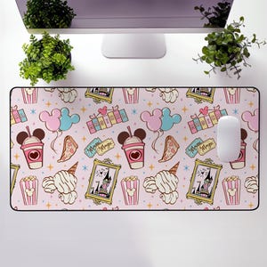 Tappetino da scrivania a tema magico di Topolino, divertente tappetino per mouse per giocatori, grazioso arredo e regalo per ufficio, accessori per fan Disney, tappetino da scrivania per ufficio domestico