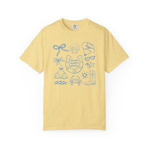 T-shirt cow-girl côtière Hello Aloha, t-shirt graphique cow-girl bord de mer, chemise de plage unisexe, haut d'été décontracté, cadeau pour cow-girl image 8
