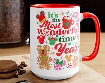 The Most Wonderful Time of the Year Mickey Christmas Coffee Mug | Christmas Mug | Christmas Mug Gift | Mickey Christmas Coffee Cup Gift
