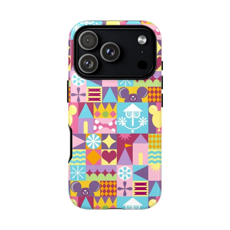 Disneyland Mary Blair Style Tough Phone Case — Whimsical Disney Park Art Design — Retro Mid-Century iPhone / Samsung Protective Cover Bild 4