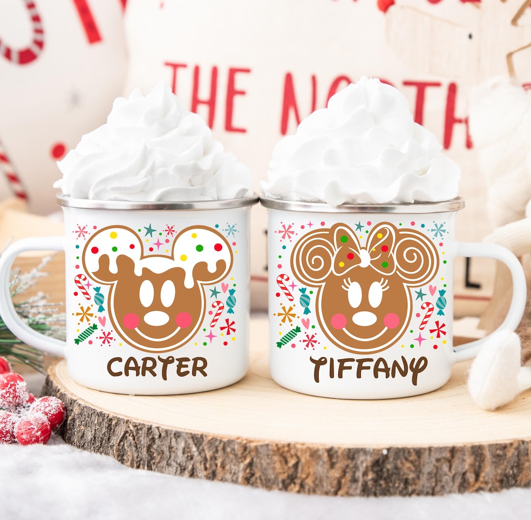 Disney Personalized Hot Chocolate Mug – Mickey & Minnie Christmas