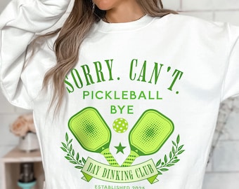 Moletom unissex bonito de Pickleball - Vestuário do Pickleball Social Club - Ótimo para jogadores de Pickleball - Presente exclusivo para amigos - Suéter de Pickleball