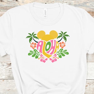 Aloha Mickey Shirt, Aulani Hawaii Shirt Unisex, Tropical Mickey Shirt, Tropical Minnie Shirt, Hawaiian Mickey Shirt,