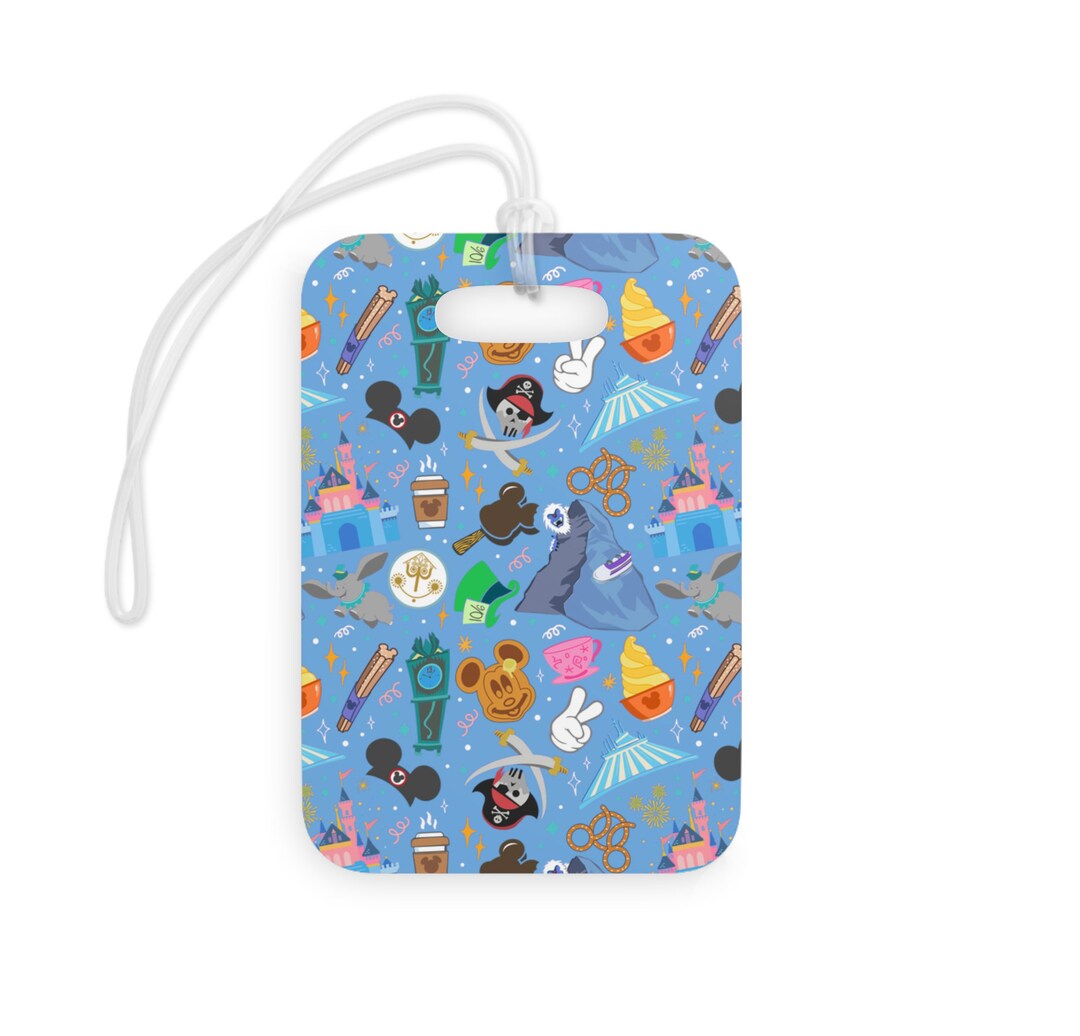 Personalized Disney Luggage Tag, Disneyland Luggage Tag With Custom