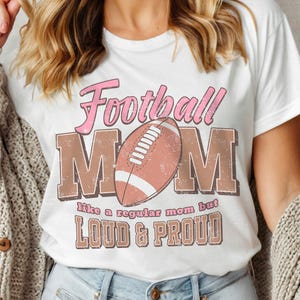 Football Mom Unisex Tee, Game Day Shirt, Shirt for Football Mom, Sports Parents Gift, Football Celebrations, Football Mom Tee