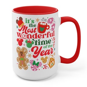 The Most Wonderful Time of the Year Mickey Christmas Coffee Mug | Christmas Mug | Christmas Mug Gift | Mickey Christmas Coffee Cup Gift
