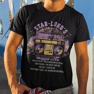 Star-Lord Shirt Guardians of the Galaxy shirt for Men, Guardians of the Galaxy Shirt Unisex,  Star Lord Shirt, Starlord Cassette Shirt