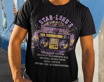 Star-Lord Shirt Guardians of the Galaxy shirt for Men, Guardians of the Galaxy Shirt Unisex,  Star Lord Shirt, Starlord Cassette Shirt