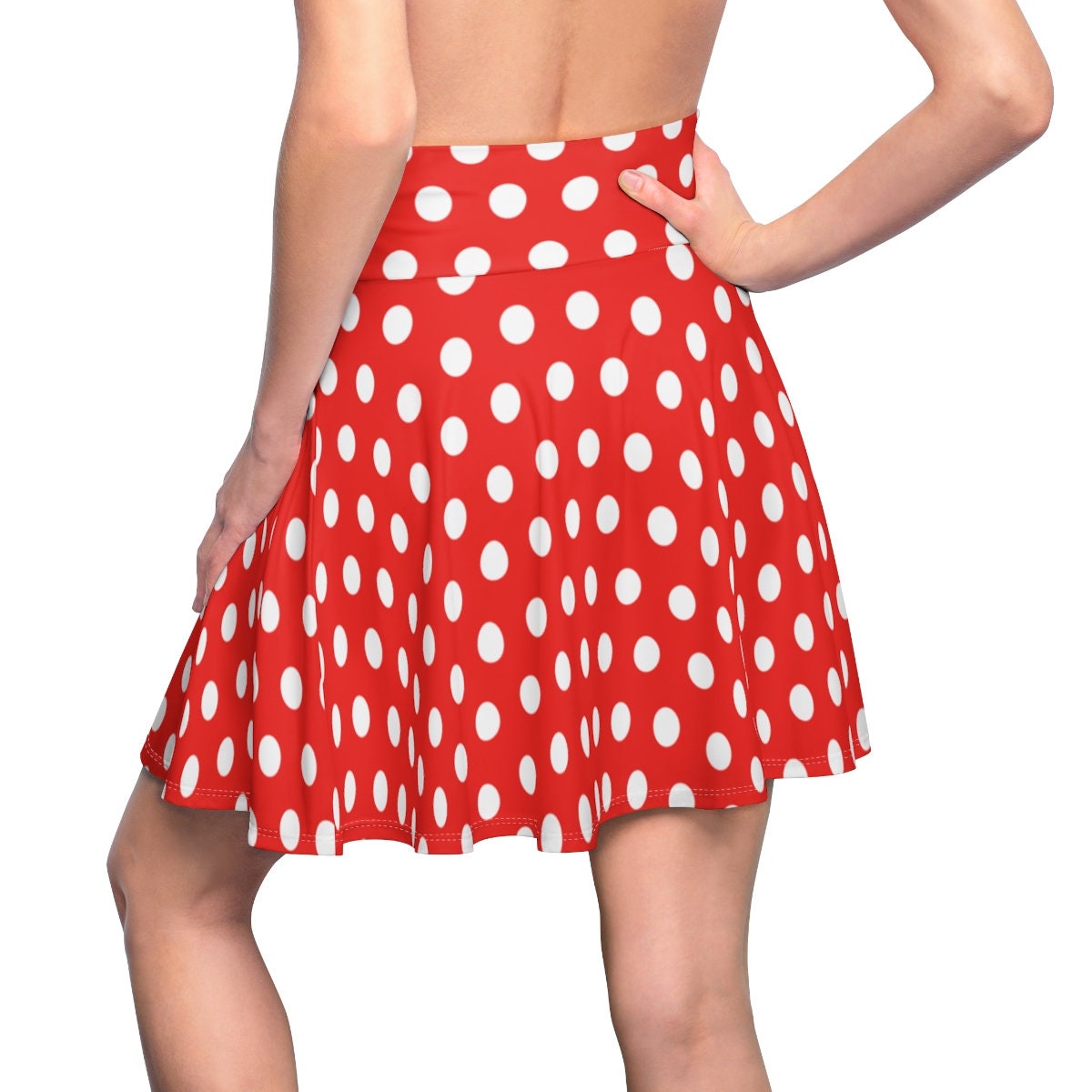 Minnie Red and White Polka Dot Skirt Adult Women Minnie Skirt