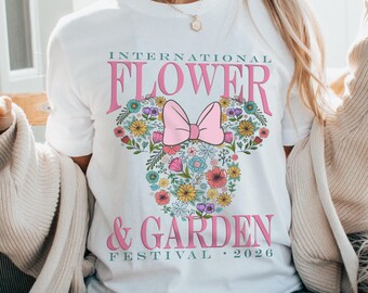 Flower and Garden 2026 uniseks T-shirt met ronde hals voor International Flower and Garden Festival