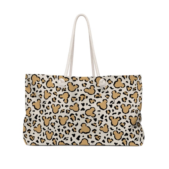 Cheetah Mickey Tote Bag Animal Kingdom Bag Disneyworld Bag Disneyland Bag Mickey Cheetah Tote Bag Animal Print Mickey Weekend Bag Etsy