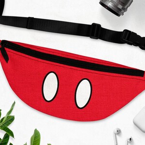Mickey Pants Cross body bag, Mickey parts Inspired Fanny Pack, Mickey Purse Fanny Pack Bag