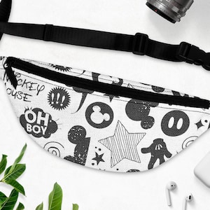 Mickey Cartoon Cross body bag, Mickey parts Inspired Fanny Pack, Mickey Purse Fanny Pack Bag