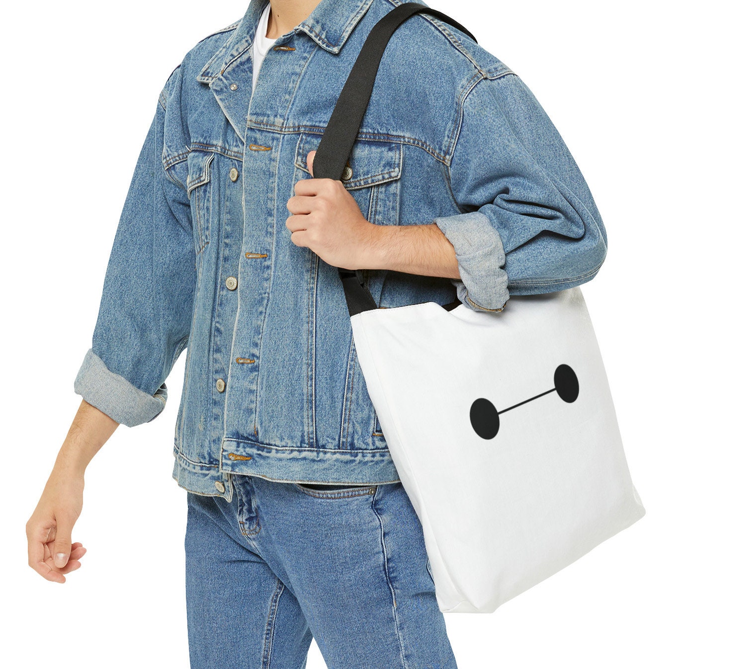 San Fransokyo Big Hero 6 Adjustable Tote Bag, Baymax Bag, Tote Bag