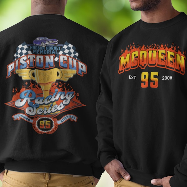 Piston Cup Racing Series Unisex Sweatshirt, Piston Cup SweatShirt, Carsland Sweater, Cars Land sweatshirt for Disneyland Unisex Size