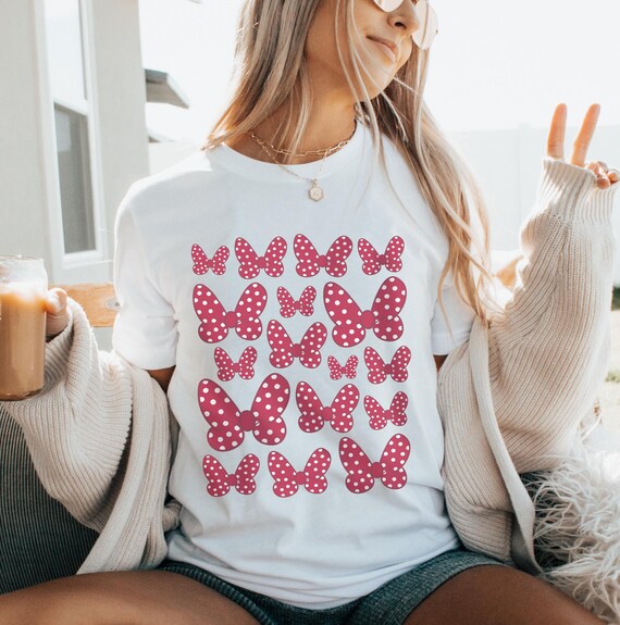 ミニー水玉リボンTシャツ、ディズニーランドディズニーワールド