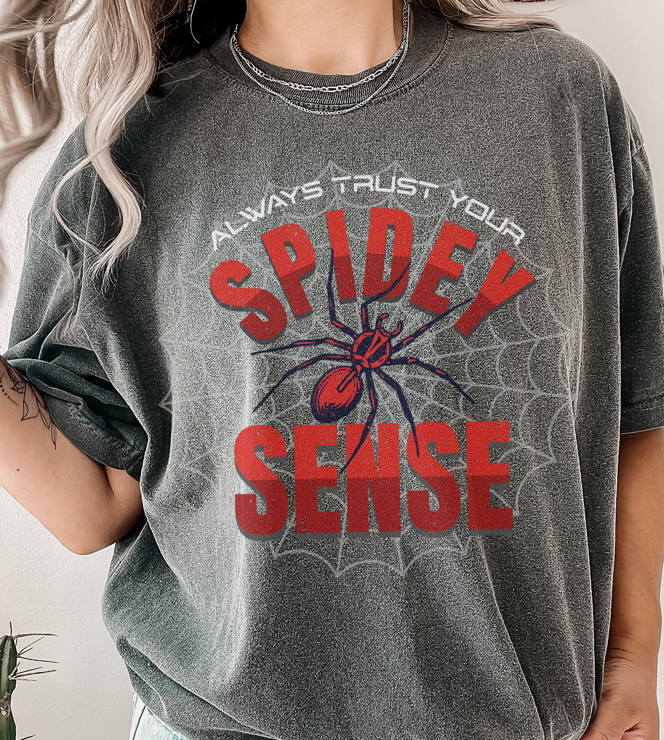 トップス DS SPIDER-MAN WEB PREMIUM OVERSIZED TEE DS SPIDER-MAN WEB PREMIUM OVERSIZED TEE