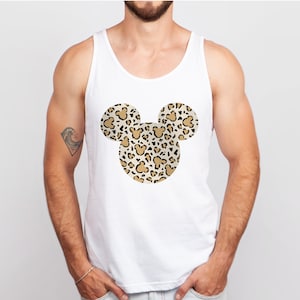 Cheetah Mickey Unisex Tank Top, Cheetah Disneyland Tank, Animal Kingdom DisneyWorld Shirt Unisex, Mickey Cheetah Shirt for Disney Vacation