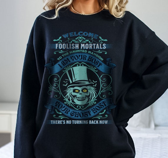 Haunted Mansion Unisex Crewneck Sweatshirt for Disneyland or Disneyworld Hatbox Ghost Sweater Ghost Host Haunted Mansion Sweatshirt Etsy