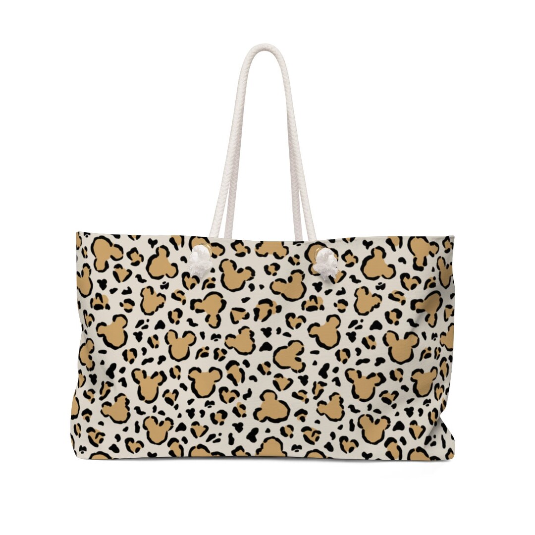 Cheetah Mickey Tote Bag Animal Kingdom Bag Disneyworld Bag - Etsy