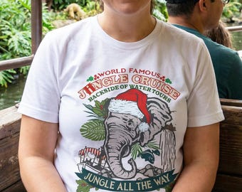 Jingle Cruise Christmas Jungle Cruise Unisex Tee Shirt, Jungle Cruise Christmas T Shirt for Disneyland or DisneyWorld fan, Unisex size