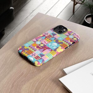 Disneyland Mary Blair Style Tough Phone Case — Whimsical Disney Park Art Design — Retro Mid-Century iPhone / Samsung Protective Cover Bild 8