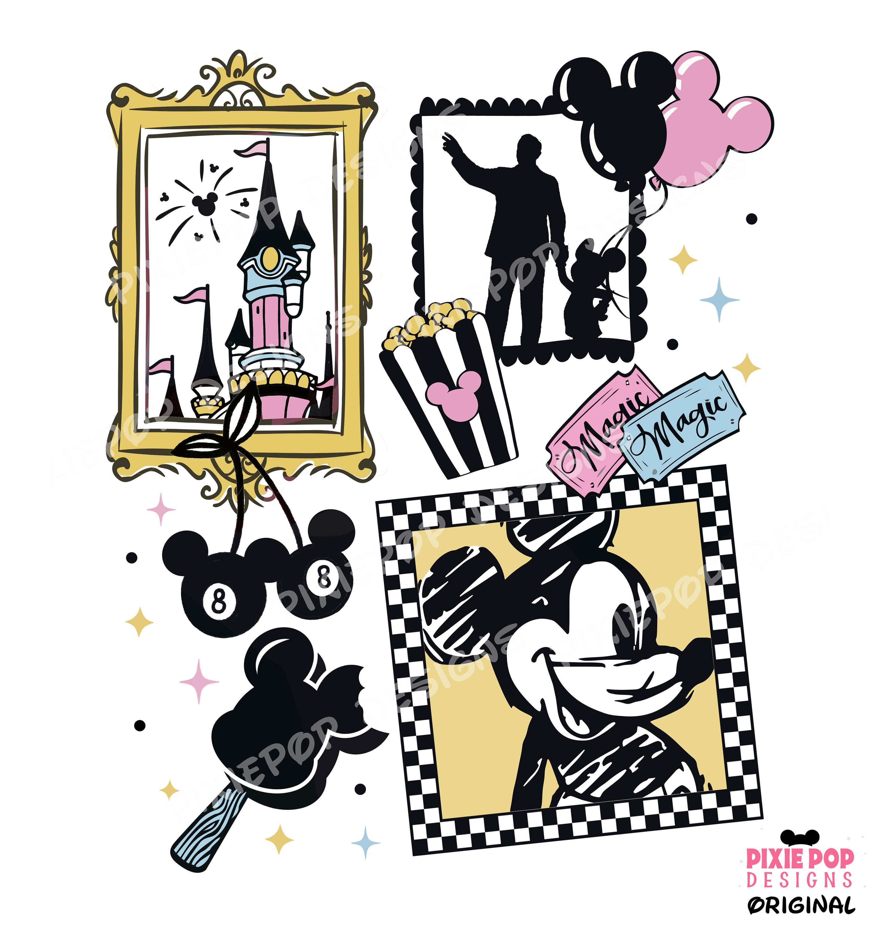 Disney Mickey Png, Vintage Mickey Png, Disney Mouse Png, Disney Family Trip Png, Disney Vacation Png, Disneyworld Png
