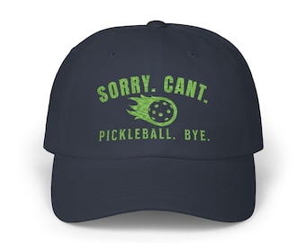 Bestickter Pickleball Liebhaberhut - Tolles Geschenk für Pickleballspieler - Verstellbare Baseballkappe Perfekt für Pickleballspieler, Pickleballmütze