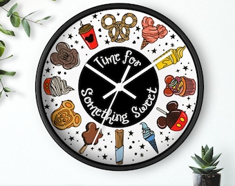 Disneyland Snacks Clock, Disneyland Home Decor, Mickey home decor, Mickey Clock, Mickey Gifts, Disneyworld Gifts, Disneyland Gifts