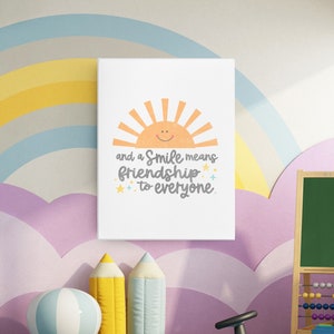 Nursery artwork, Nursery Art Print, Nursery Wall Art, Nursery Decor, Its a Small World Nursery Wall Art Print, Its a Small World Decor