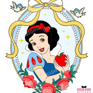 Sneeuwwitje png, sneeuwwitje coquette boog digitale download, boog frame sneeuwwitje png, prinses png digitaal bestand voor Disney-fan