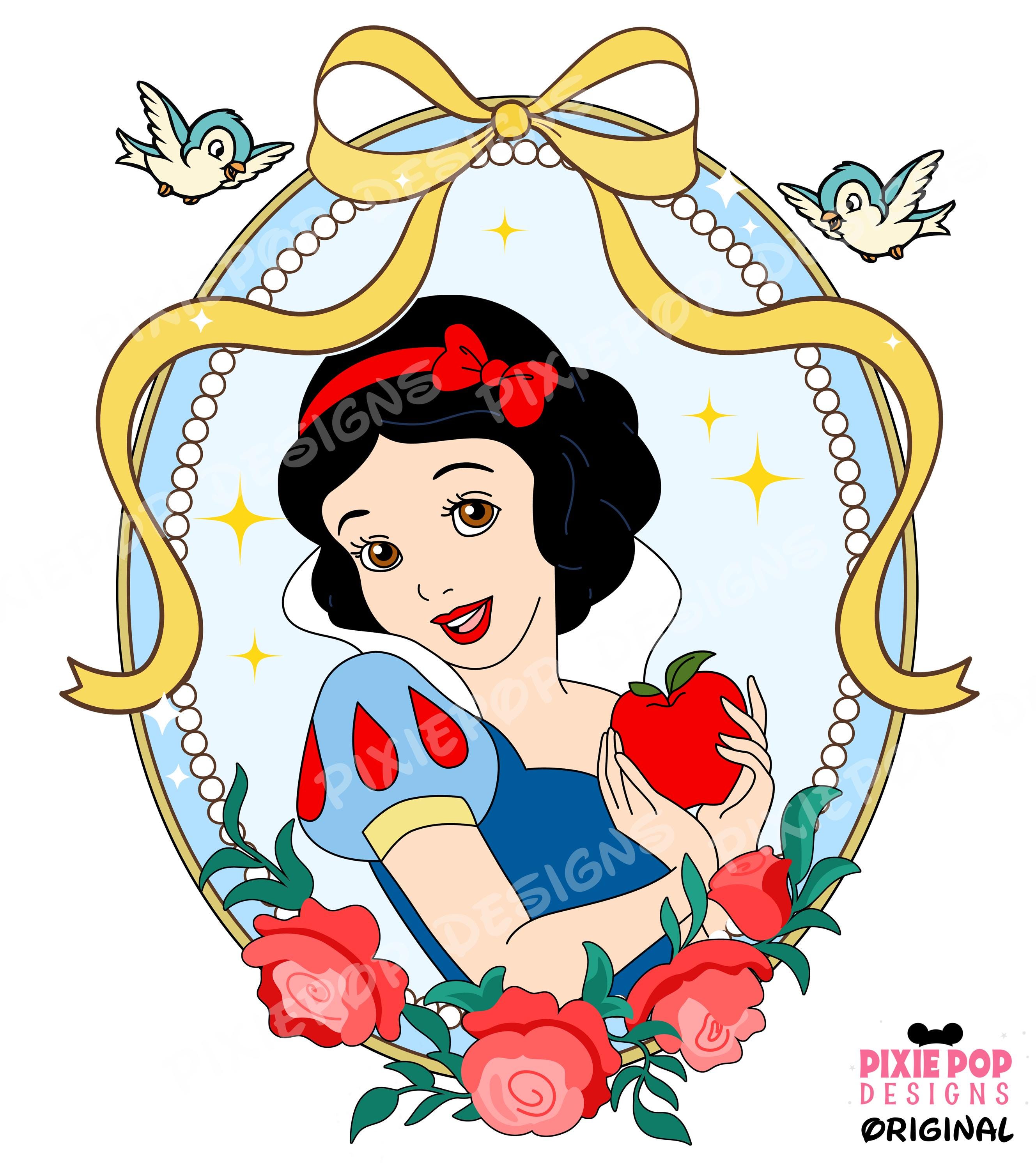 Snow white frame - Etsy México, image size:2657x2999