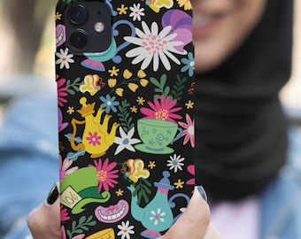 Alice in Wonderland Phone Case | Gift for Disney fan | Alice in Wonderland Accessories | Tea Cups Phone Case | Alice in Wonderland Fan