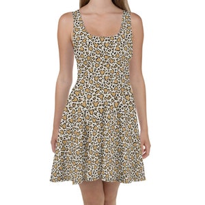 Mickey Cheetah Print Skater Dress for Women, Animal Kingdom Dress for Women