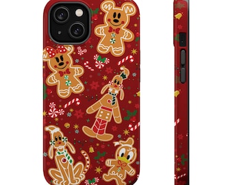 Musse Pigg Jul MagSafe Mobilskal | Jul Musse Pigg Stöttåligt MagSafe Mobilskal | Jultelefonskal för Disney-fans