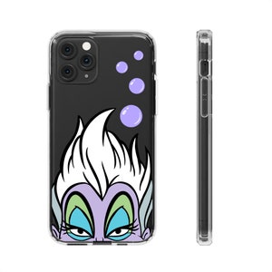 Sea Witch Clear Phone Case, Ursula Clear Phone Case, Ursula Accessories, for Little Mermaid fan, Villain Clear Phone Case