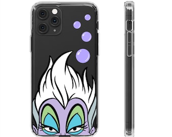 Sea Witch Clear Phone Case, Ursula Clear Phone Case, Ursula Accessories, for Little Mermaid fan, Villain Clear Phone Case
