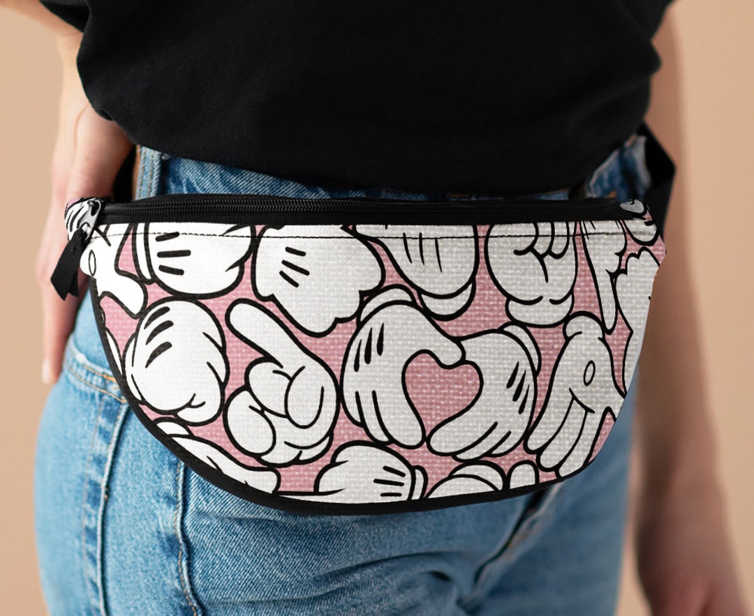 Mickey Hands Fanny Pack, Disney Inspired Fanny Pack, Disneyland Belt