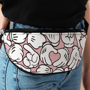 Mickey Hands Fanny Pack, Disney Inspired Fanny Pack, Disneyland Belt Bag, Mickey Purse, Fanny Pack for DisneyWorld